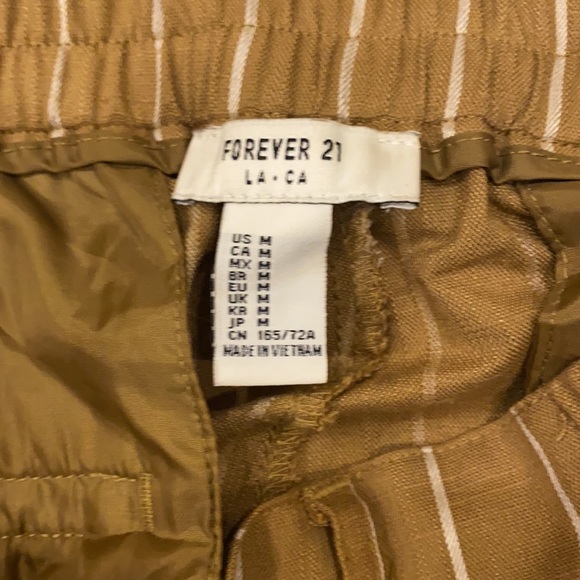 Mustard strips pants. Purchase from forever 21 in size medium. - Picture 3 of 3